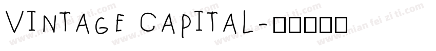 Vintage Capital字体转换